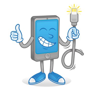 İyi usb kablosu ile telefon