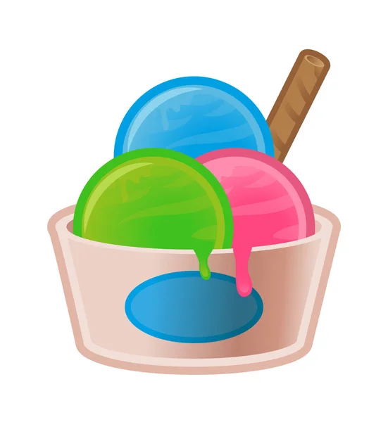 Icono de helado — Vector de stock