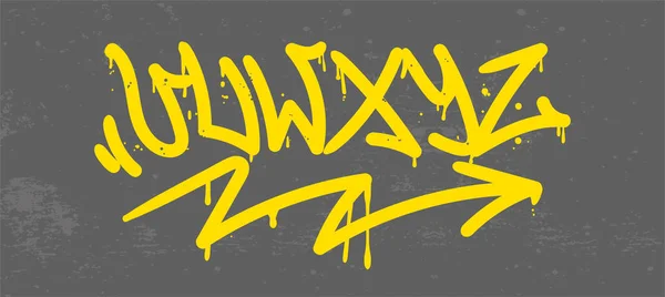 Znacznik alfabetu graffiti — Wektor stockowy