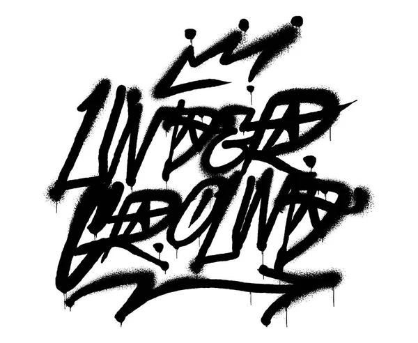 Under ground graffiti — Stock Vector