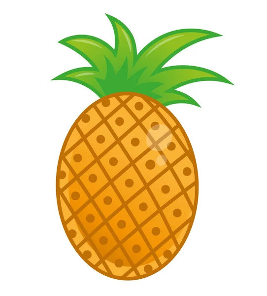 Icône ananas design — Image vectorielle