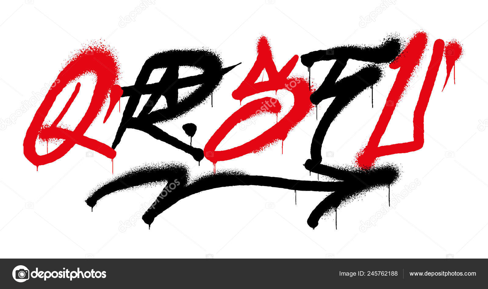 Graffiti Alphabet Lettering Stock Vector Image By C Dovbush94