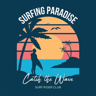 Sörf günbatımı yazdırma 