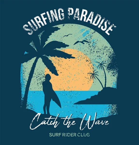 Sörfçü yaz gün batımı Yazdır