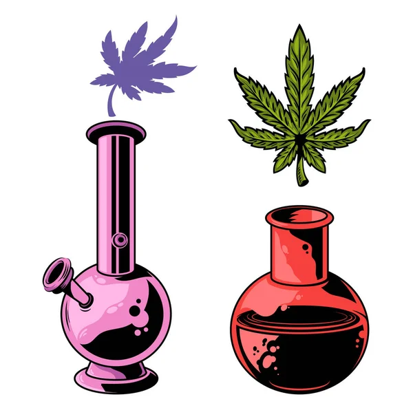 Diseño del dispositivo de cannabis — Vector de stock