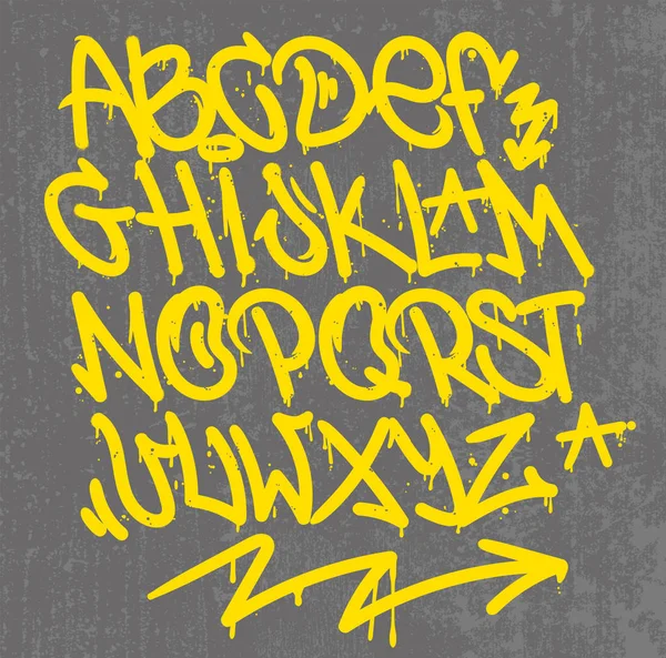 Graffiti alfabe etiketi