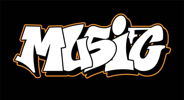 Diseño de texto de letras estilo graffiti — Vector de stock