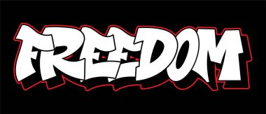 Graffiti tarzı yazı metin tasarımı