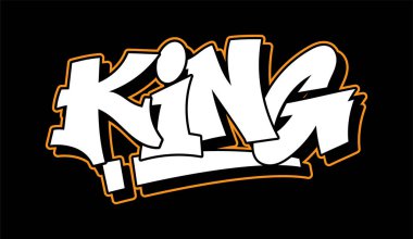 Graffiti tarzı yazı metin tasarımı