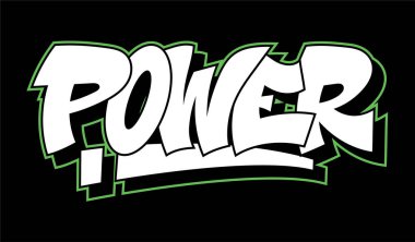 Graffiti tarzı yazı metin tasarımı