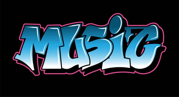 Graffiti stílusú betűk szöveg tervezés — Stock Vector