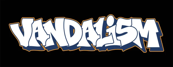 Graffiti estilo lettering design de texto —  Vetores de Stock