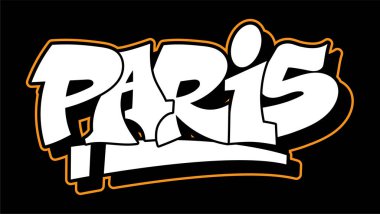 Graffiti tarzı yazı metin tasarımı