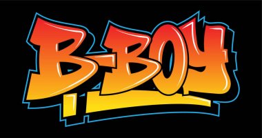 Graffiti tarzı yazı metin tasarımı