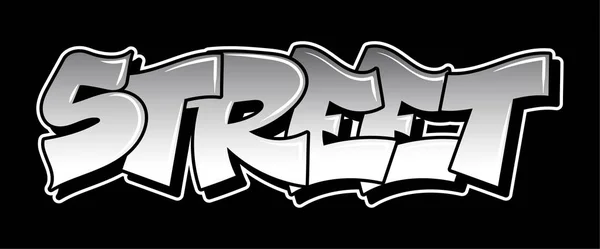 Graffiti estilo lettering design de texto — Vetor de Stock