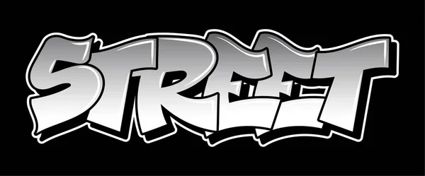 Graffiti style lettrage texte design — Image vectorielle