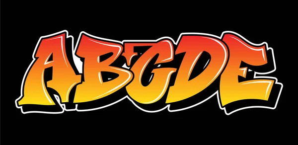 Graffiti tarzı yazı metin tasarımı