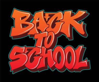 Graffiti tarzı yazı metin tasarımı