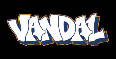 Graffiti tarzı yazı metin tasarımı