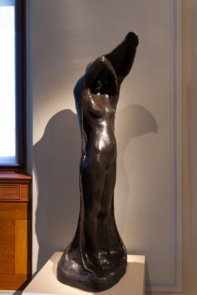 Statue Eines Nackten Mädchens Nationalmuseum Von Stockholm Stockholms Schweden 2019 — Stockfoto