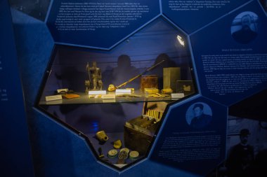 Oslo 'daki Frama Müzesi, Norveç kutup seferlerinin tarihine adanmıştır. Oslo. Norveç. 01.2018