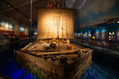 Oslo 'daki Kon-Tiki Müzesi. Norveç. 01.2018