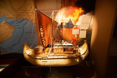 Oslo 'daki Kon-Tiki Müzesi. Norveç. 01.2018