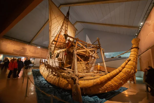 Het Kon Tiki Museum Oslo Noorwegen 2018 Stockafbeelding