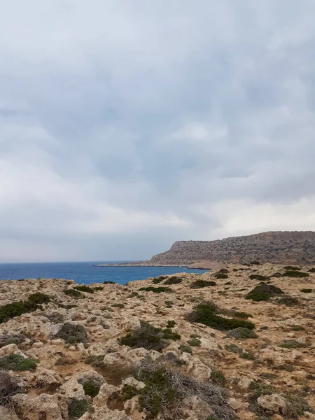 Vista Para Mar Chipre Protaras Maio 2018 Mar Azul Bonito — Fotografia de Stock