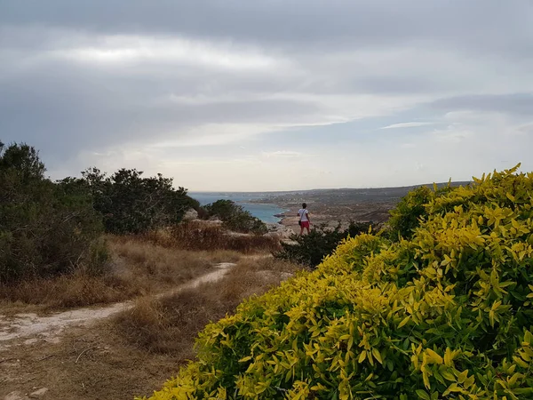 Blick Auf Das Meer Zypern Protaras Mai 2018 Schönes Blaues — Stockfoto