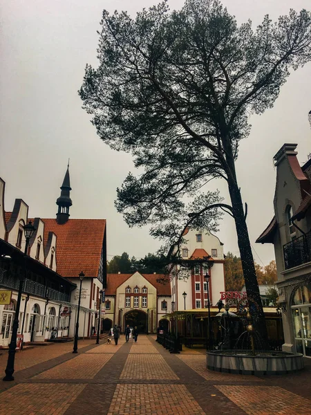 Oktober 2017 Svetlogorsk Gata Centrum Staden — Stockfoto