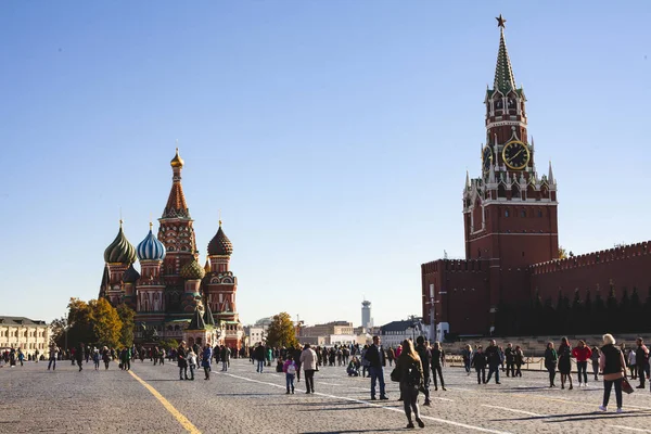 Oktober 2018 Moskva Röda Torget — Stockfoto