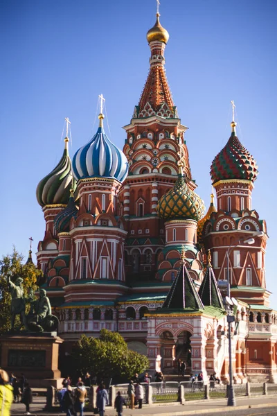 Oktober 2018 Röda Torget Utsikt Över Basil Cathedral — Stockfoto