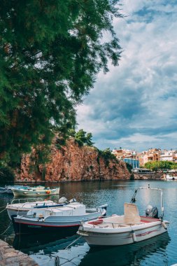Yunanistan'ın Girit kentinde Agios Nikolaos gölü Voulismeni
