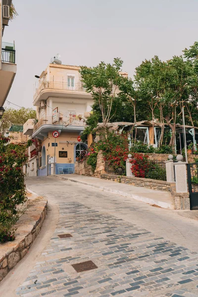 Las Pintorescas Calles Creta Con Sus Vistas Edificios Estructuras Antiguas —  Fotos de Stock