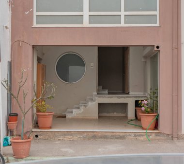 Yunanistan 'da ilginç eski merdivenler