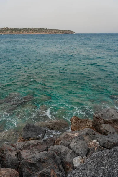Mar Lavando Isla Creta Grecia — Foto de Stock