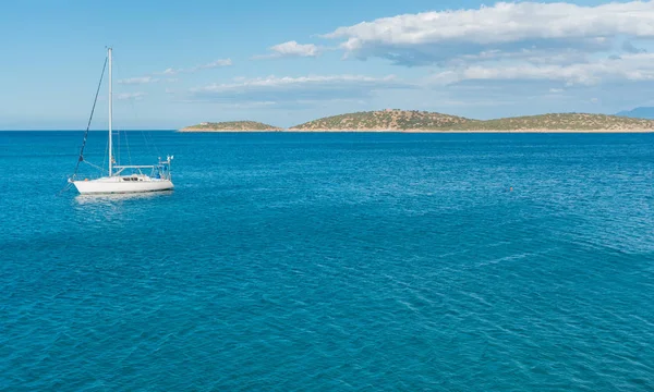 Mare Barca Isola Creta — Foto Stock