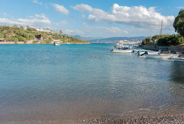 Sea Boat Island Crete — Stock Photo, Image