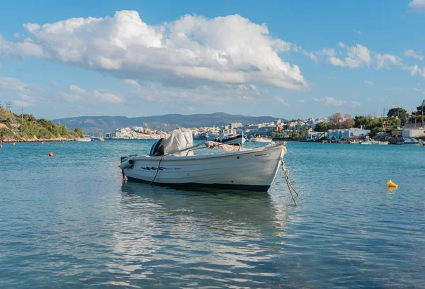 Meer Und Boot Die Insel Des Betons — Stockfoto