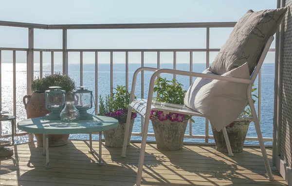 Mallorca deniz manzaralı teras