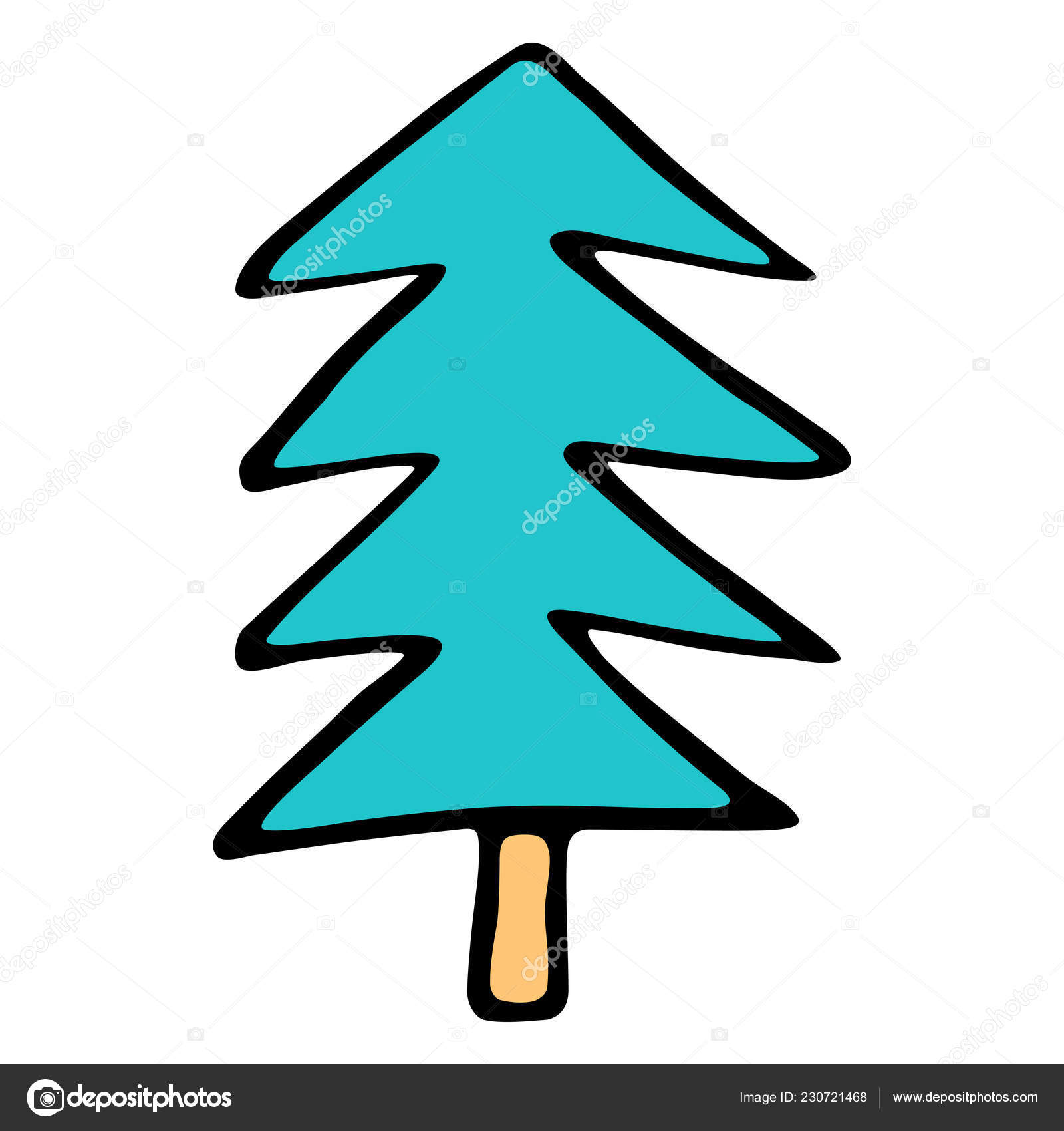 Pictures Christmas Tree To Draw Drawing Christmas Tree