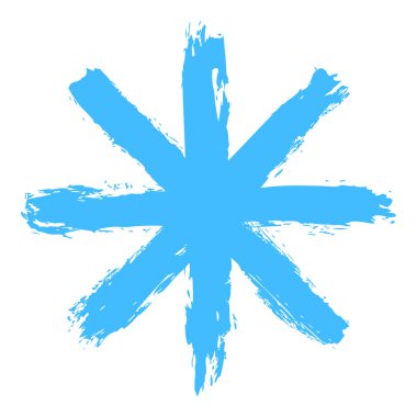 Küme 01 09 kar tanesi. Fırça darbesi tarafından çizilmiş bir kar payet çizim. Hızlı ve kolay çizim veya taklit çocuk çizim tekniği. Grafik öğesi vektör çizim Eps dosyası tasarım