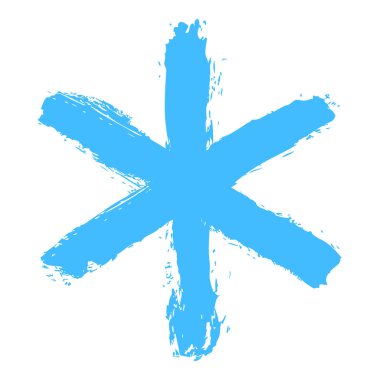 Küme 02 05 kar tanesi. Fırça darbesi tarafından boyalı bir kar payet çizim. Hızlı ve kolay çizim veya taklit çocuk çizim tekniği. Grafik öğesi vektör çizim Eps dosyası tasarım