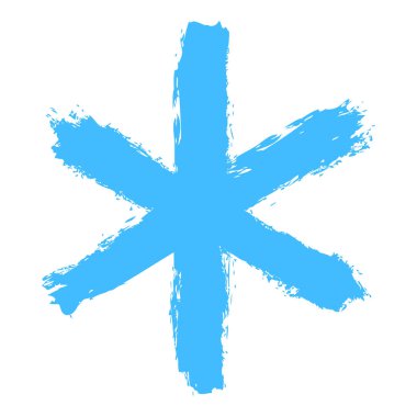 Küme 02 01 kar tanesi. Fırça darbesi tarafından boyalı bir kar payet çizim. Hızlı ve kolay çizim veya taklit çocuk çizim tekniği. Grafik öğesi vektör çizim Eps dosyası tasarım