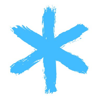 Küme 02 09 kar tanesi. Fırça darbesi tarafından boyalı bir kar payet çizim. Hızlı ve kolay çizim veya taklit çocuk çizim tekniği. Grafik öğesi vektör çizim Eps dosyası tasarım