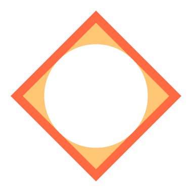 Kare ve yuvarlak şekiller kullanılarak oluşturulan soyut geometrik öğesi. Bir vektör çizim tasarım olarak kaydedilmiş bir grafik elemanı