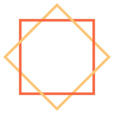 Kare şekilleri kullanarak oluşturulan soyut geometrik öğesi. Bir vektör çizim tasarım olarak kaydedilmiş bir grafik elemanı