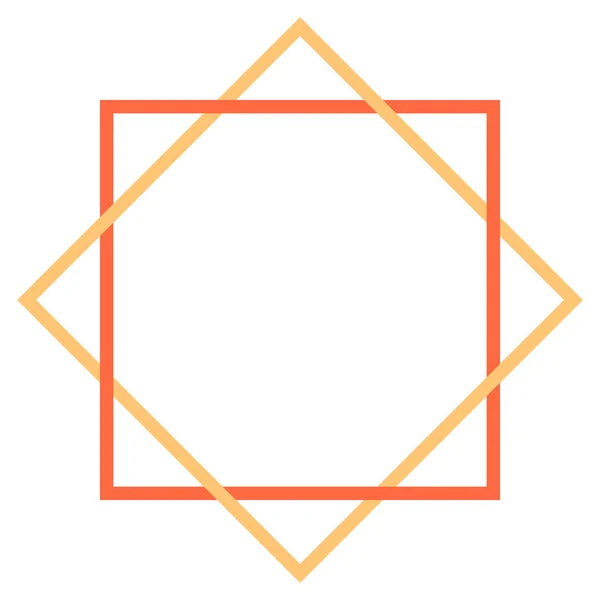 使用正方形形状创建的抽象几何元素 保存为用于设计的矢量插图的图形元素 — 图库矢量图片