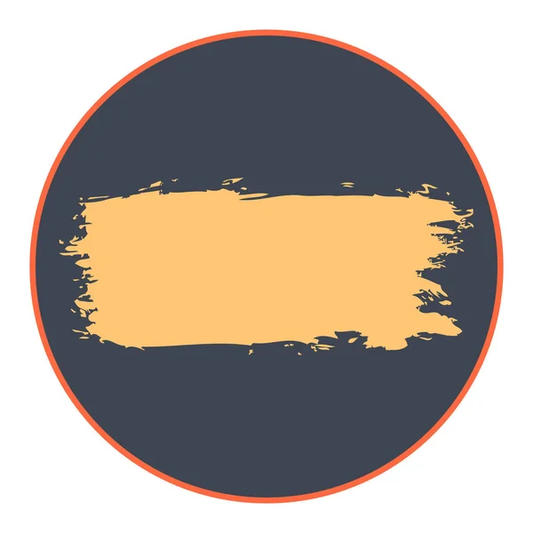 Élément Abstrait Créé Aide Coup Pinceau Coloré Forme Cercle Élément — Image vectorielle